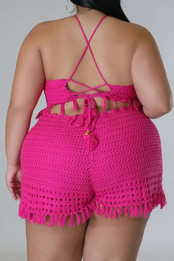 Tassel Halter Pant Set