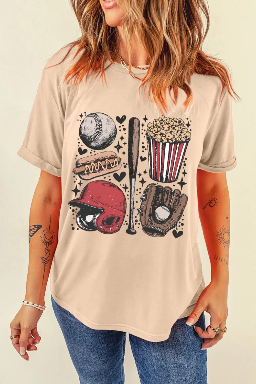 Athletic Active Graphic Casual T-Shirt