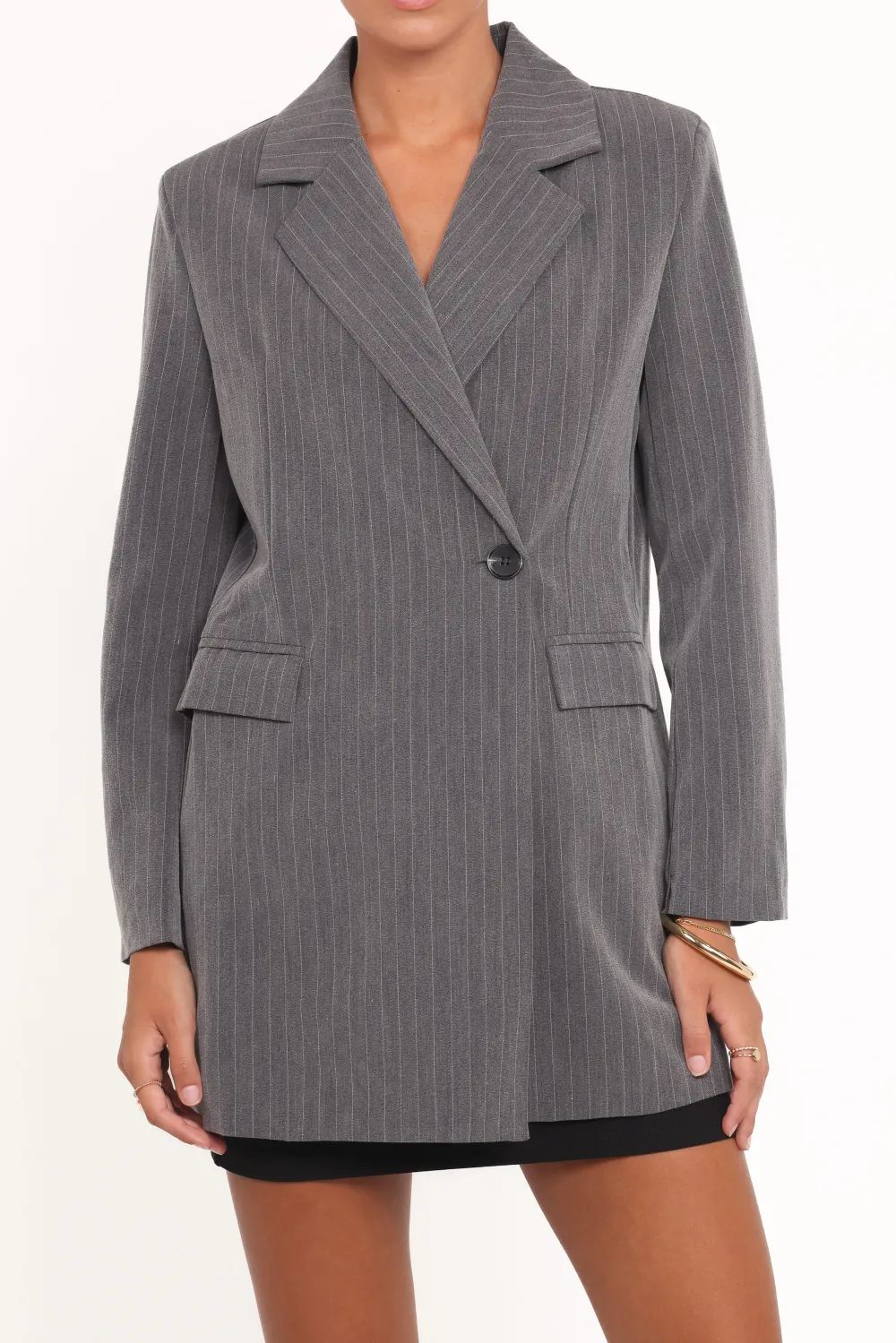 Oversized Pinstripe Blazer