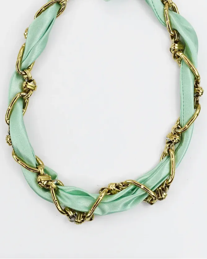 Polished Twisted Statement Necklace