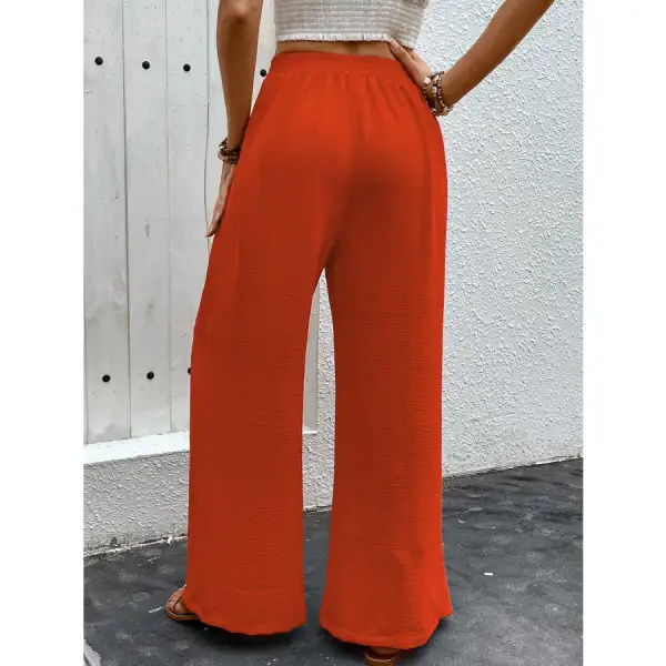 Classic Slit Wide Leg Pants