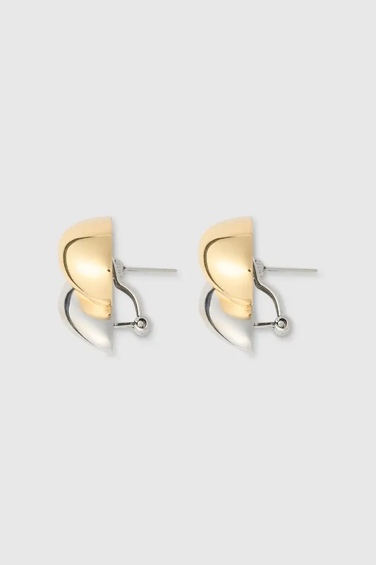Gold Polished Earrings