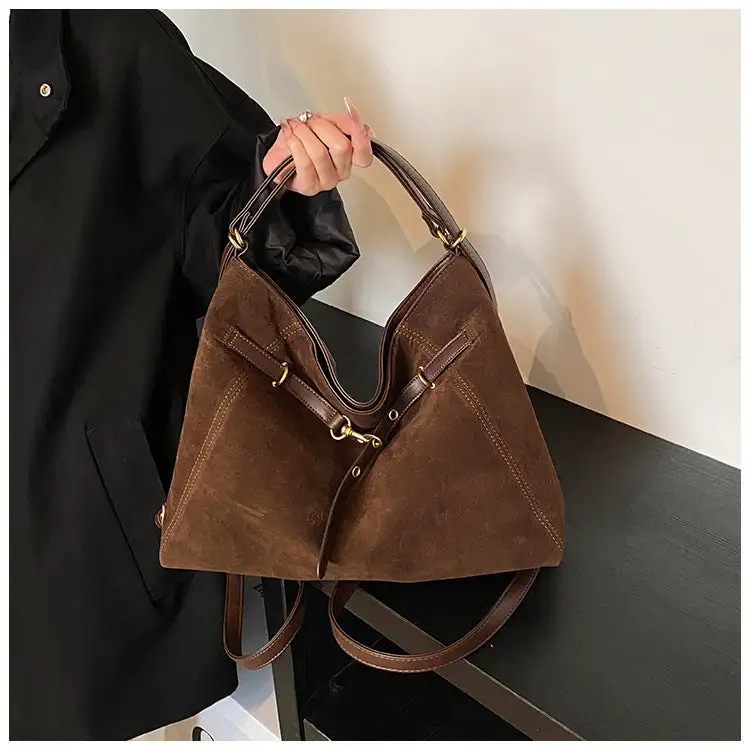 Suede Hobo Bag
