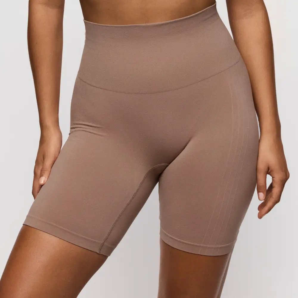 Women's High Waist Seamless Elastic Waistband Cotton Gusset Cotton Soft Fabric Shaping Panty