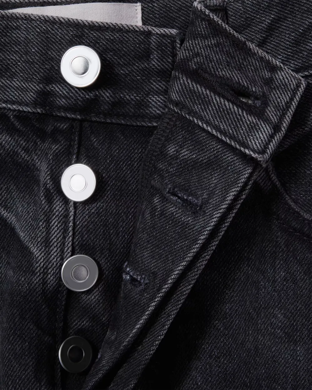 Washed High-Waisted Jeans