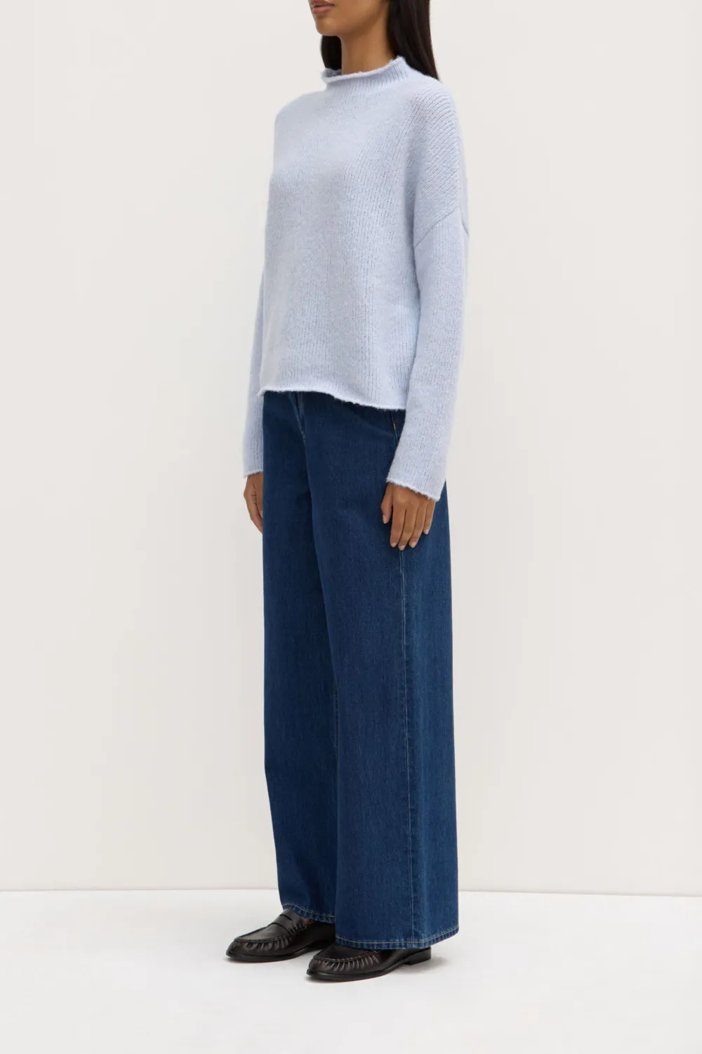Roll Up Collar Sweater