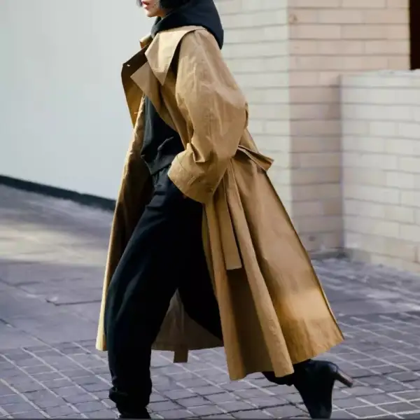 Versatile Hooded Trench Coat