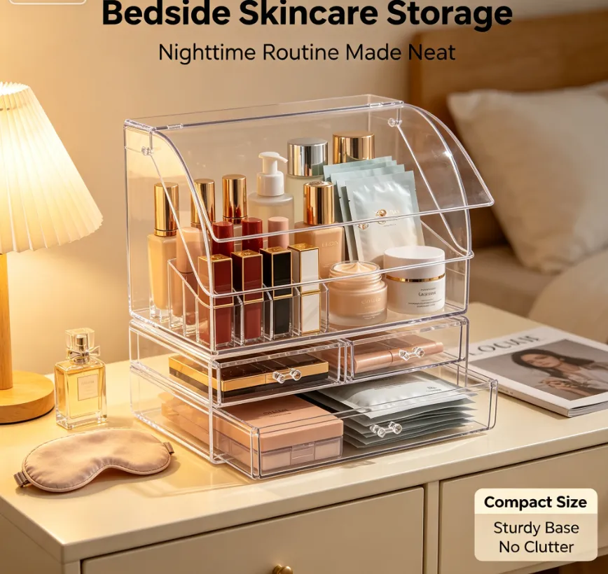 Multi-Layer Acrylic Cosmetic Storage Organizer