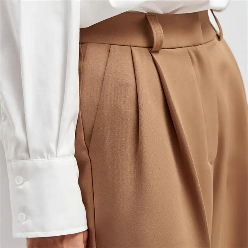 Women's High Waist Relaxed Fit Wide Leg Pants
