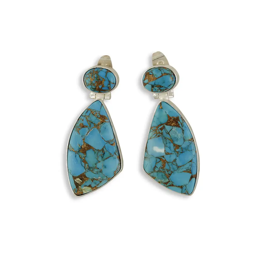 Curved Ornate Artful Statement Earrings