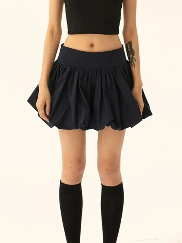 Smart Cotton Blend Pocket Detail Skirt