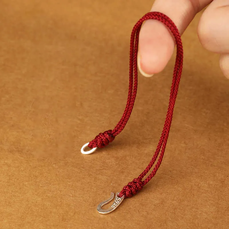 Sterling Silver Hook Design String Bracelet