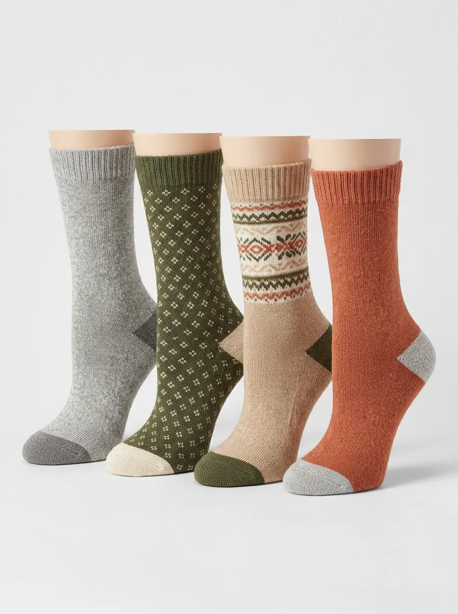 Women's Weekend-Style Four Pair Socks