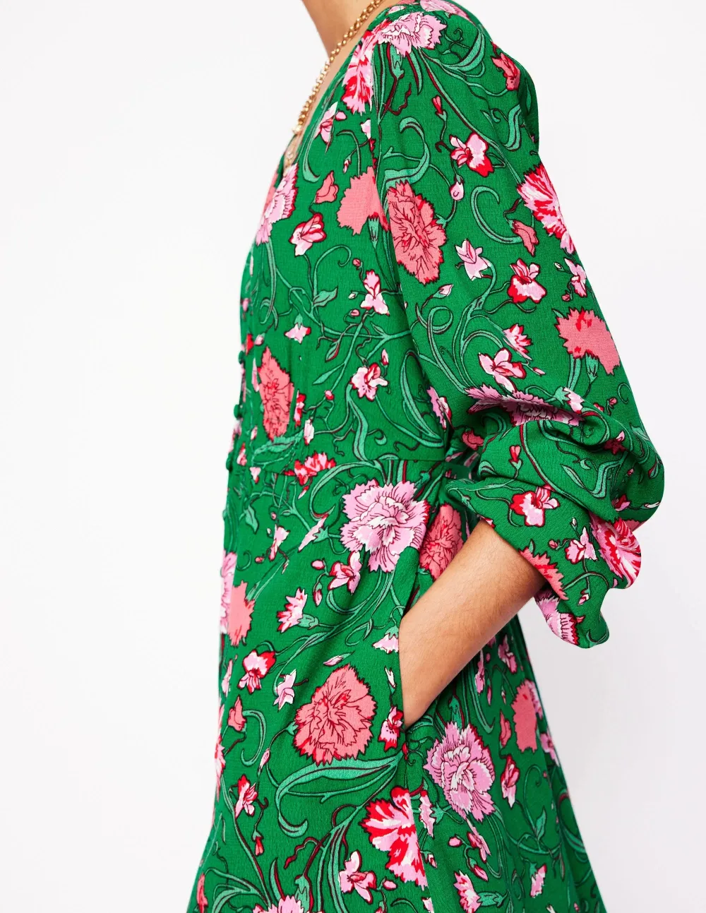 Cynthia Button Tea Dress