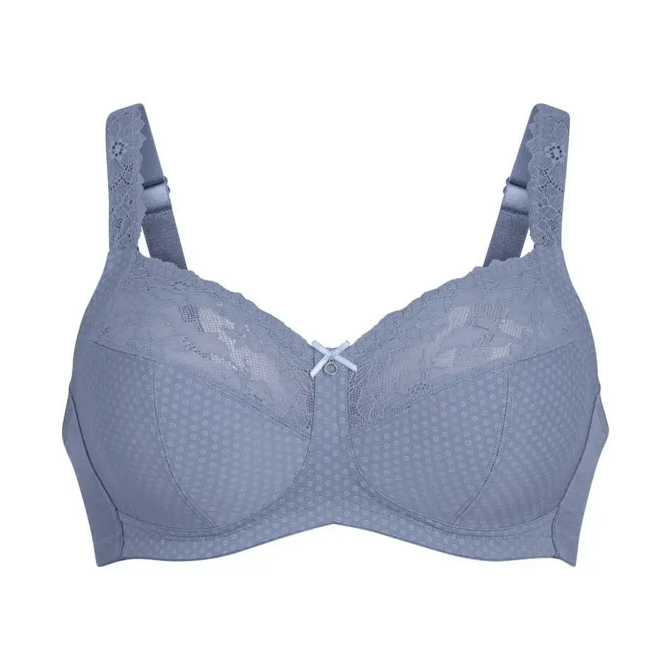 Women's Wireless Underwire Four-Part Cup Lace Bra