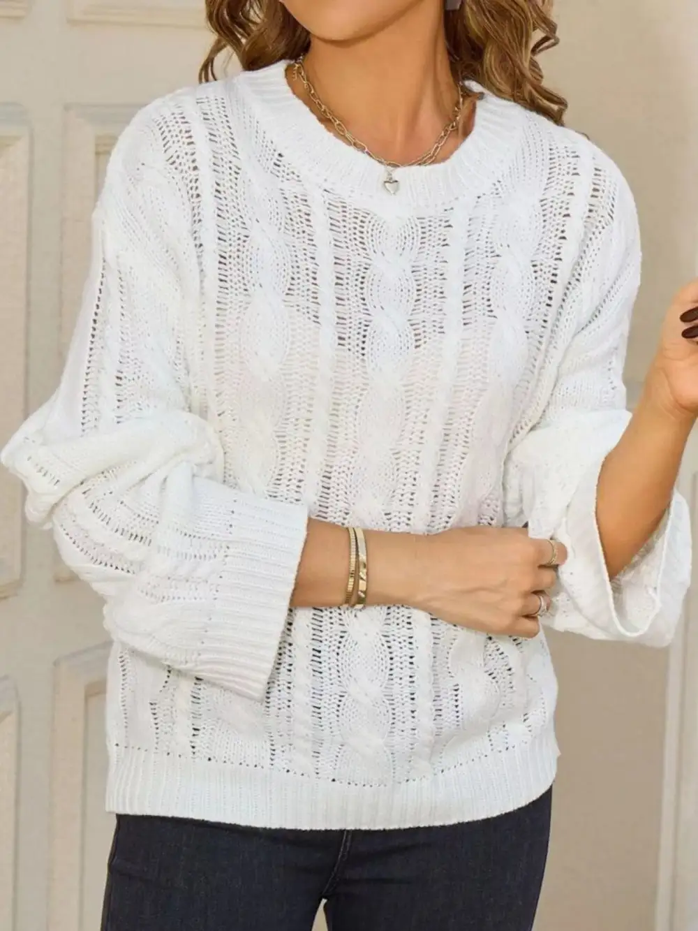 Knit Long Sleeve Sweater