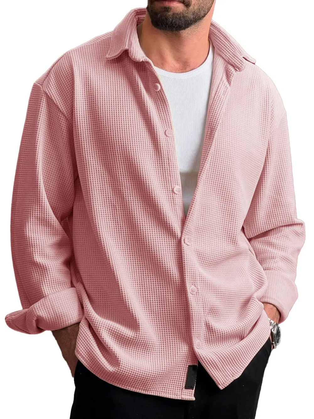 Heritage Textured Knit Camp Collar Shirt