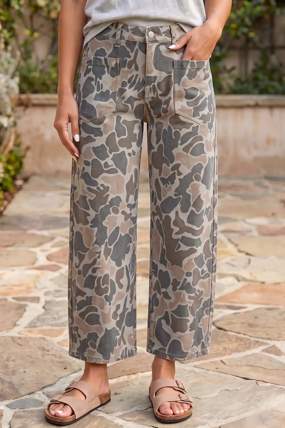 Women's Camouflage Shift Ankle Length Jeans
