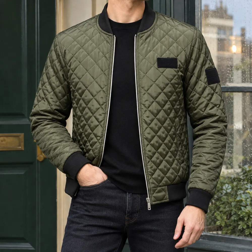 Quilted Cotton-Blend Jacket