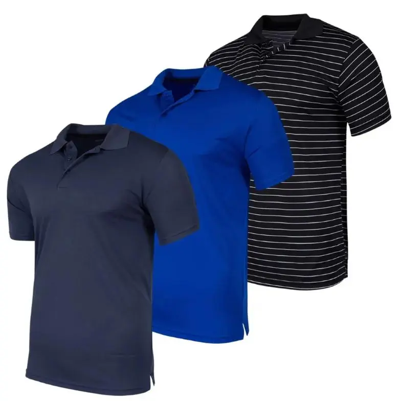Men's Quick-Dry Short Sleeve Athletic Performance Polo Shirt (Available In Big & Tall)