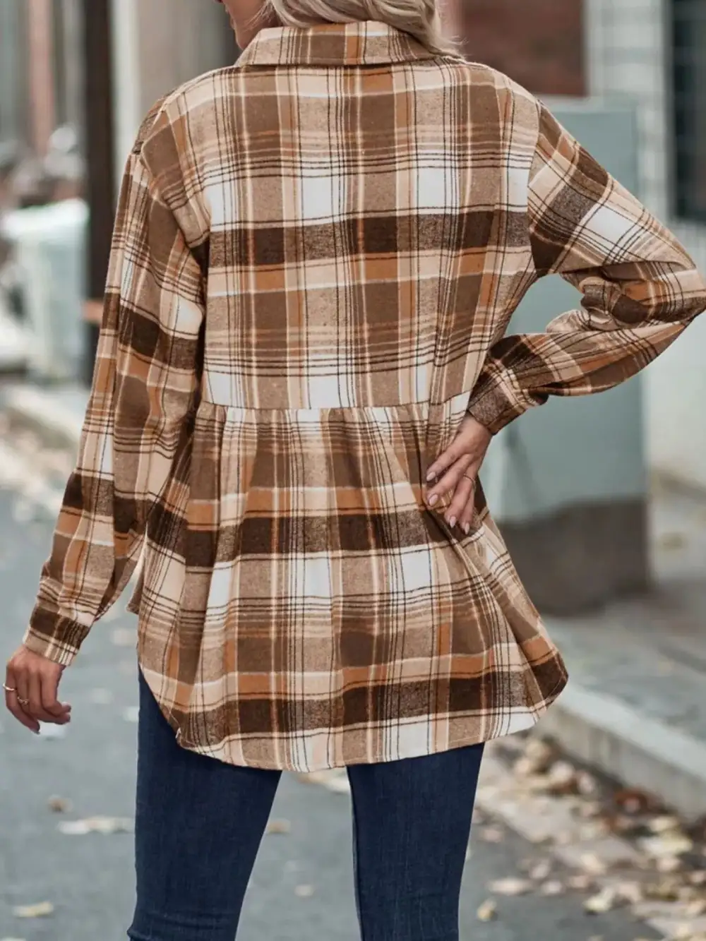 Everyday Plaid Button Down Long Sleeve Shirt