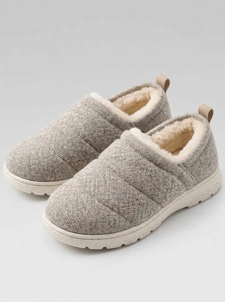 Winter Ready Quilted Slip On Shoes