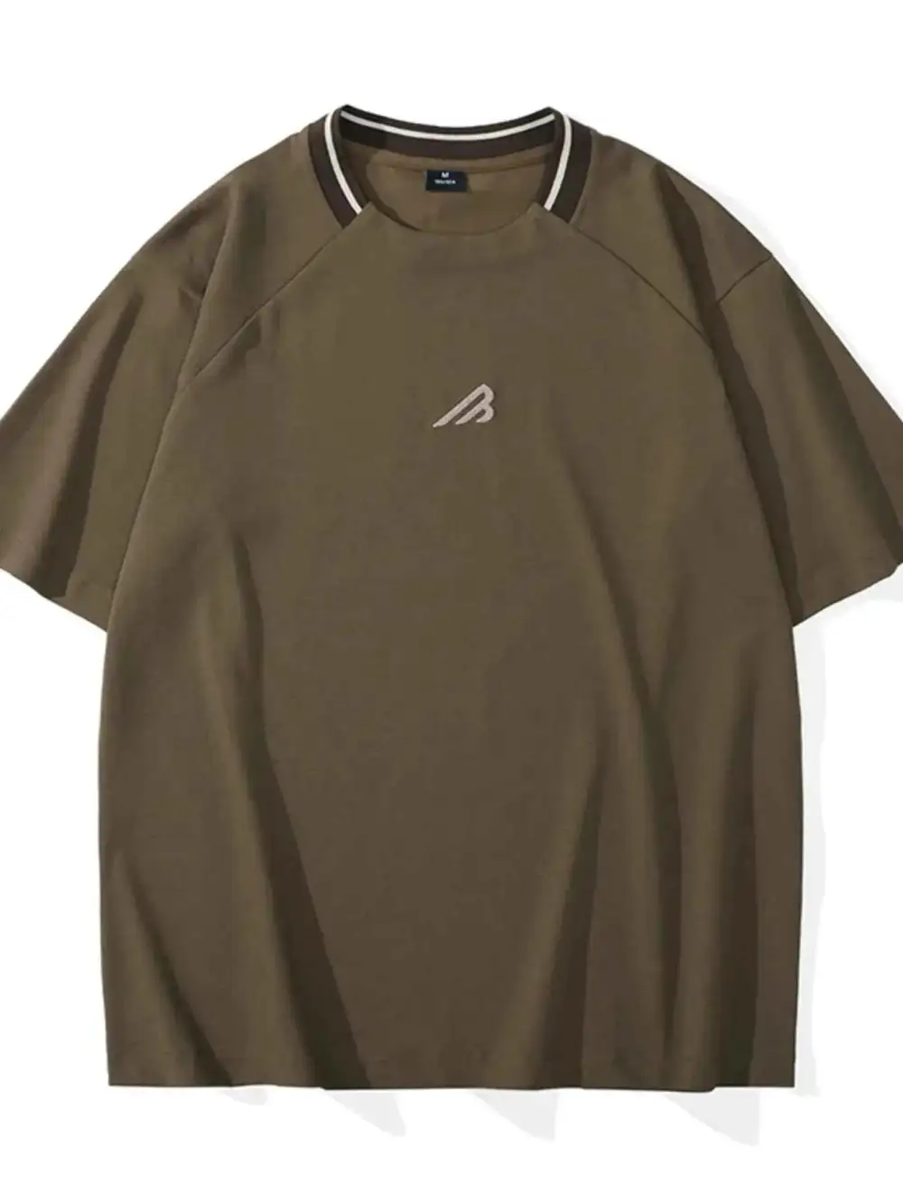 Polished Round Neck Short Sleeve T-Shirt