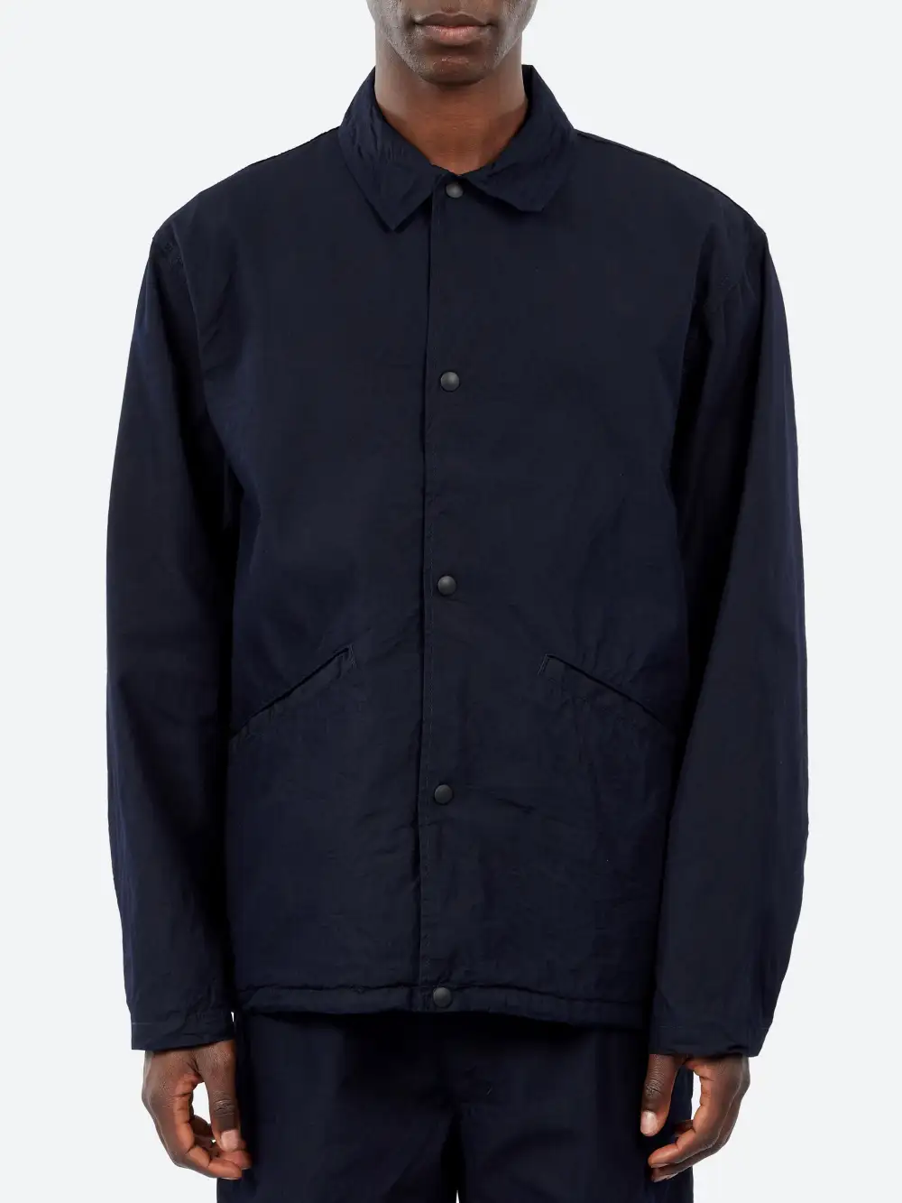 Men's Snap Front Hand Pocket Coach Jacket