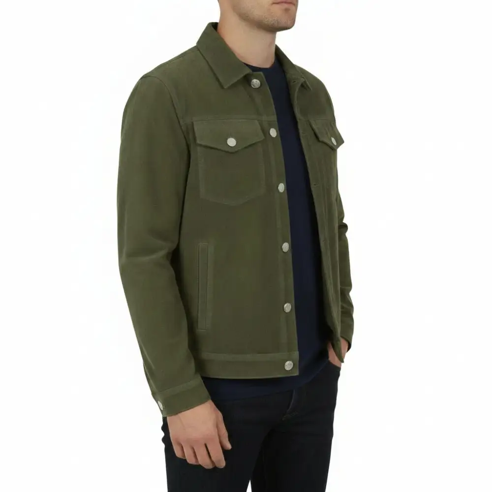 Suede Trucker Jacket