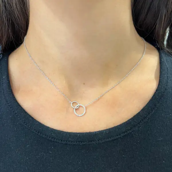 Contemporary Minimal Classic Diamond Necklace