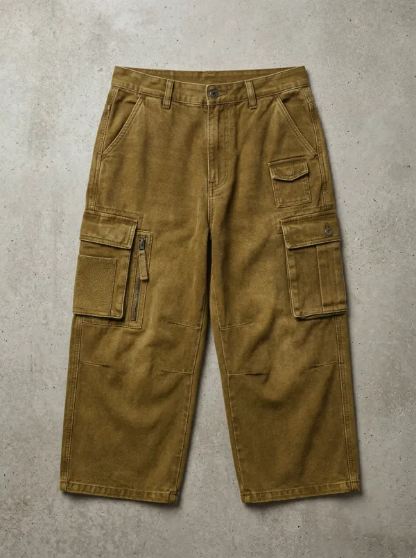 Utility Cargo Topographic Graphic Men's Cargo Shorts
