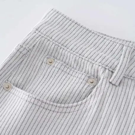 Soft Touch Striped Lyocell Jeans