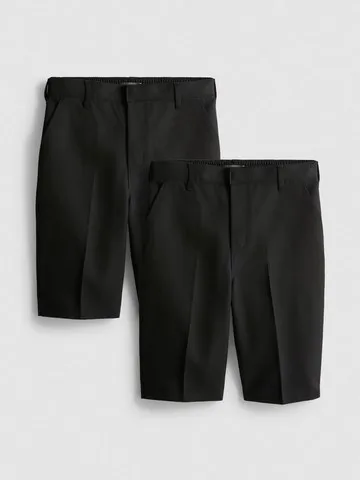 7-15yrs | 2pk Easy Iron School Shorts