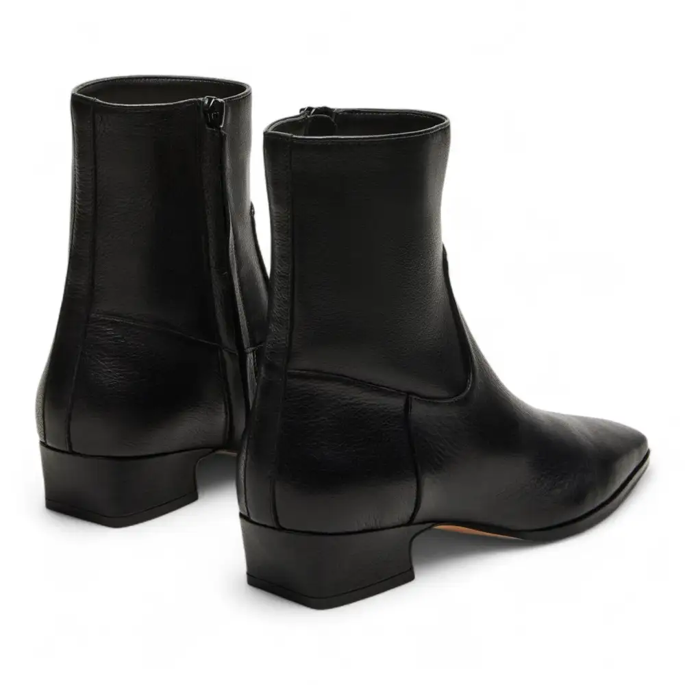 Dusty Square Toe Suede Ankle Bootie