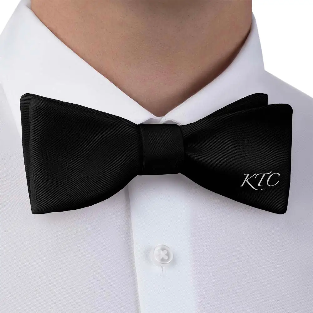 Refined Solid Motif Bow Tie