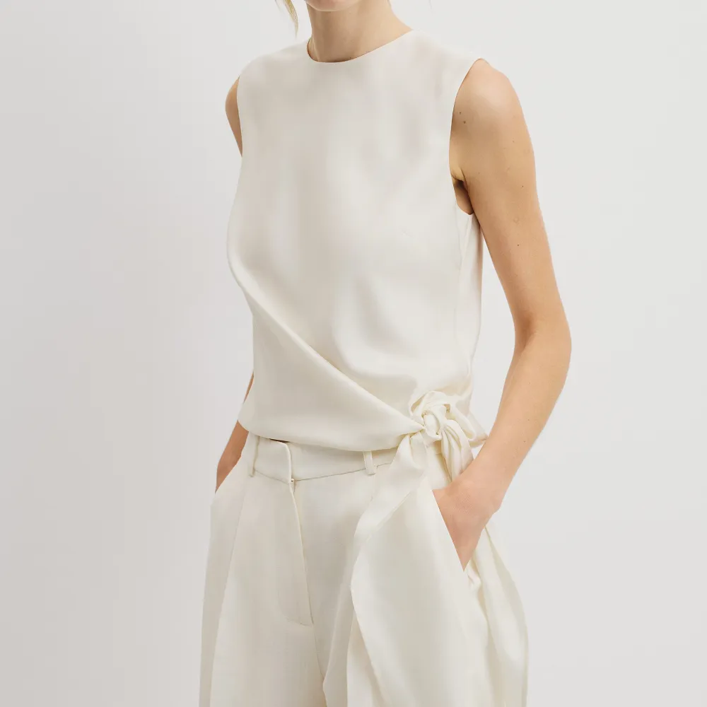 Women's Classic Asymmetric Silk Tank Top