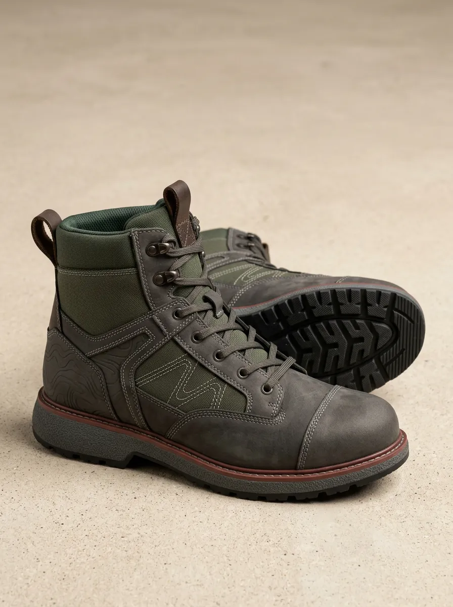 Men's Tactical Topographic Work Boots