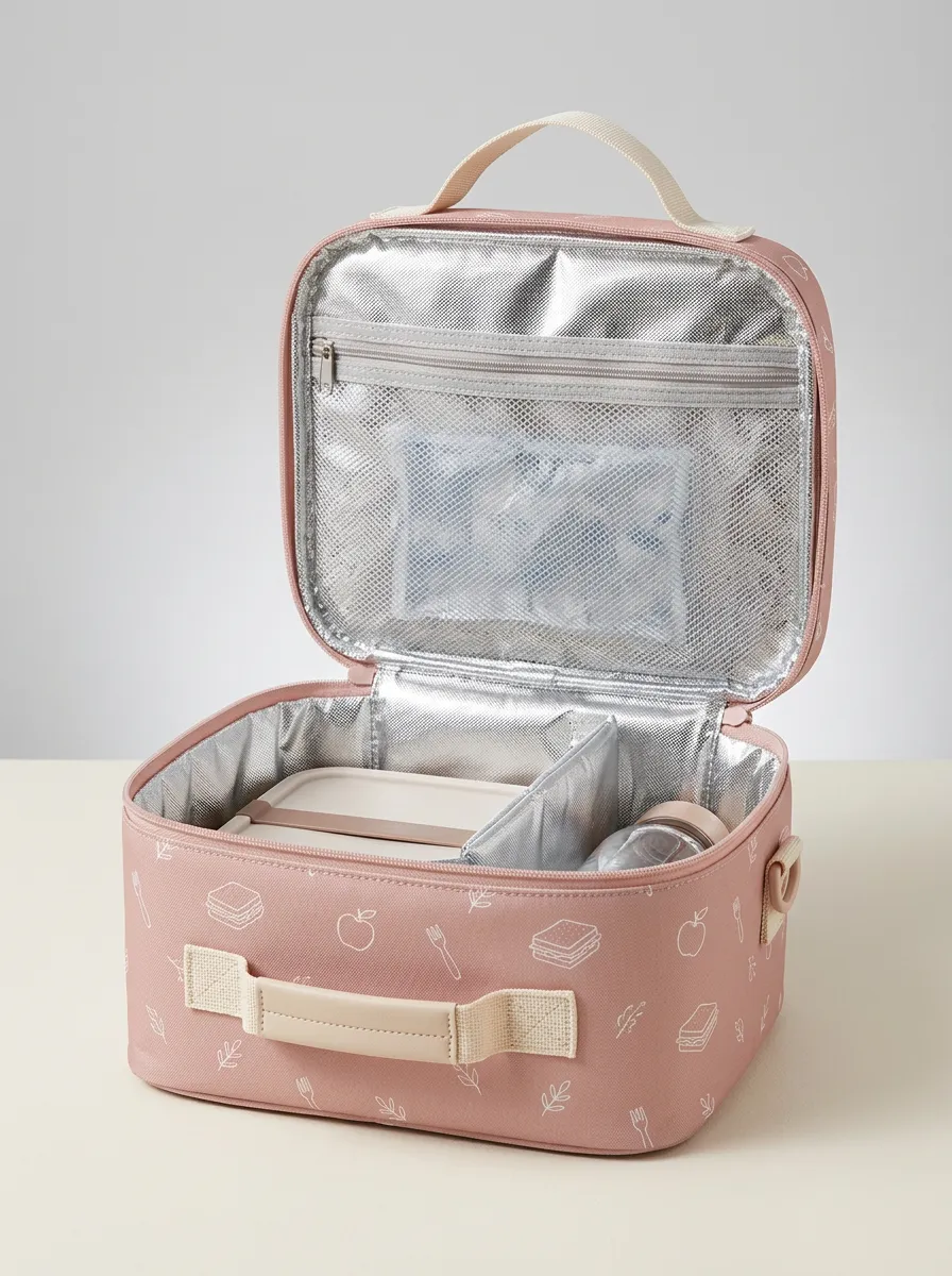 Food Pattern Insulated Thermal Printed Lunch Bag