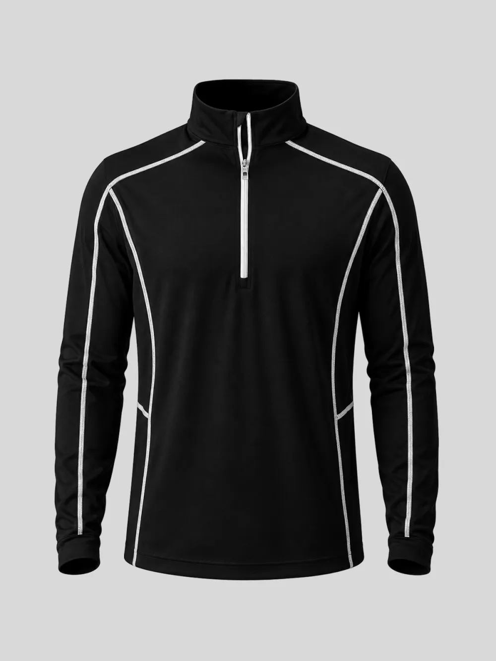 Clean Line Midweight Long Sleeve Pullover Golf Shirt