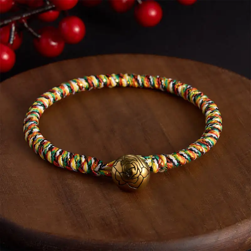 Hand Woven String Lotus Braided Bracelet