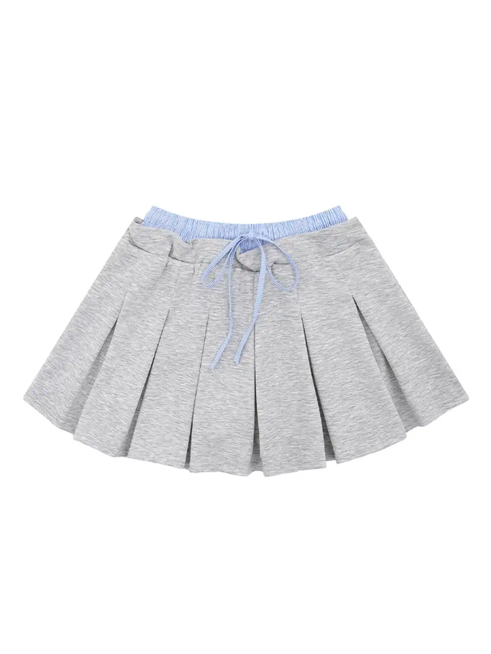 Drawstring Pleated Mini So Skirt