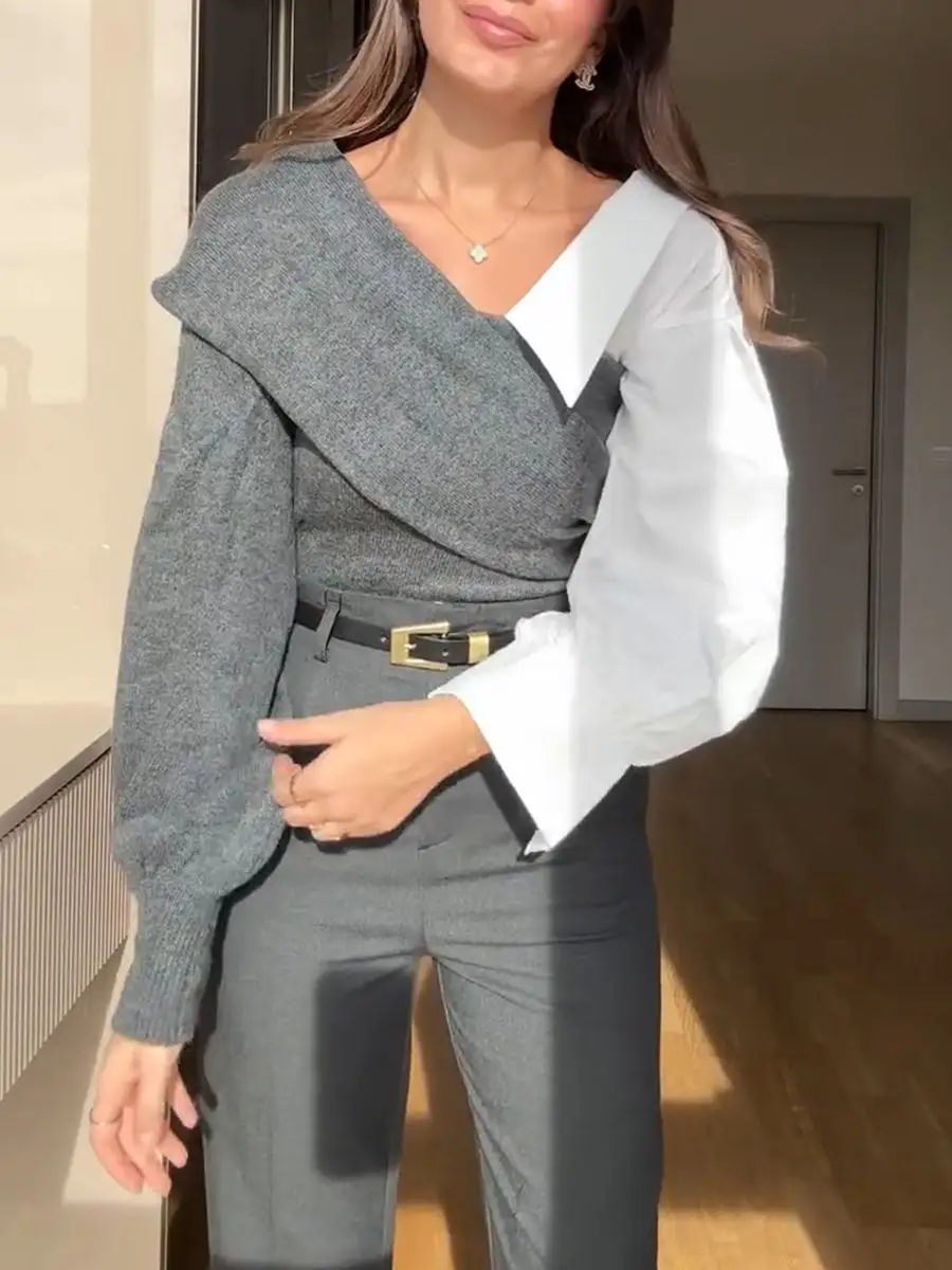 Relaxed Asymmetric Sweater