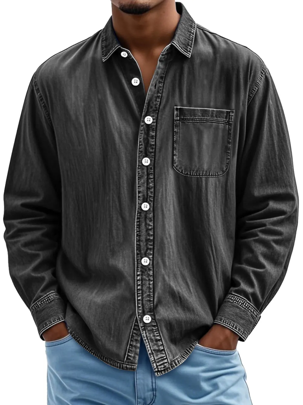 Heritage Long Sleeve Button Front Shirt
