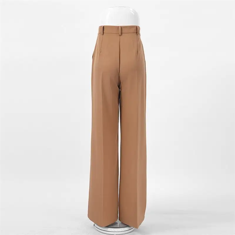 Women's High Waist Relaxed Fit Wide Leg Pants