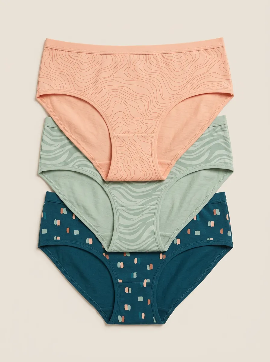 Contour Classic Printed Briefs Three Pack