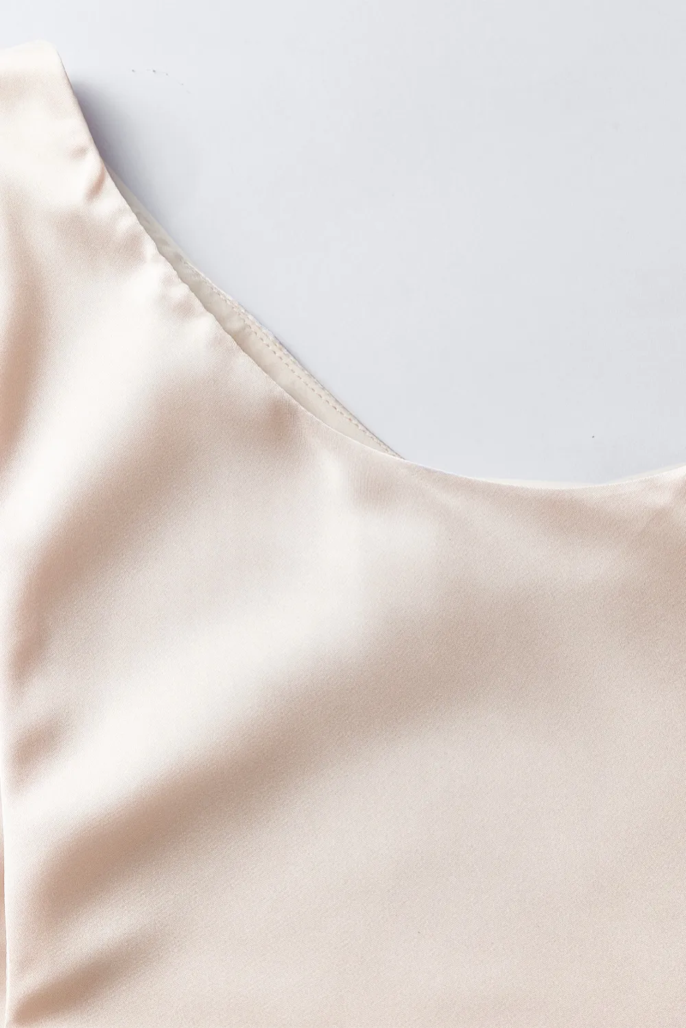 Apricot Deep V Neck Loose Tank Top