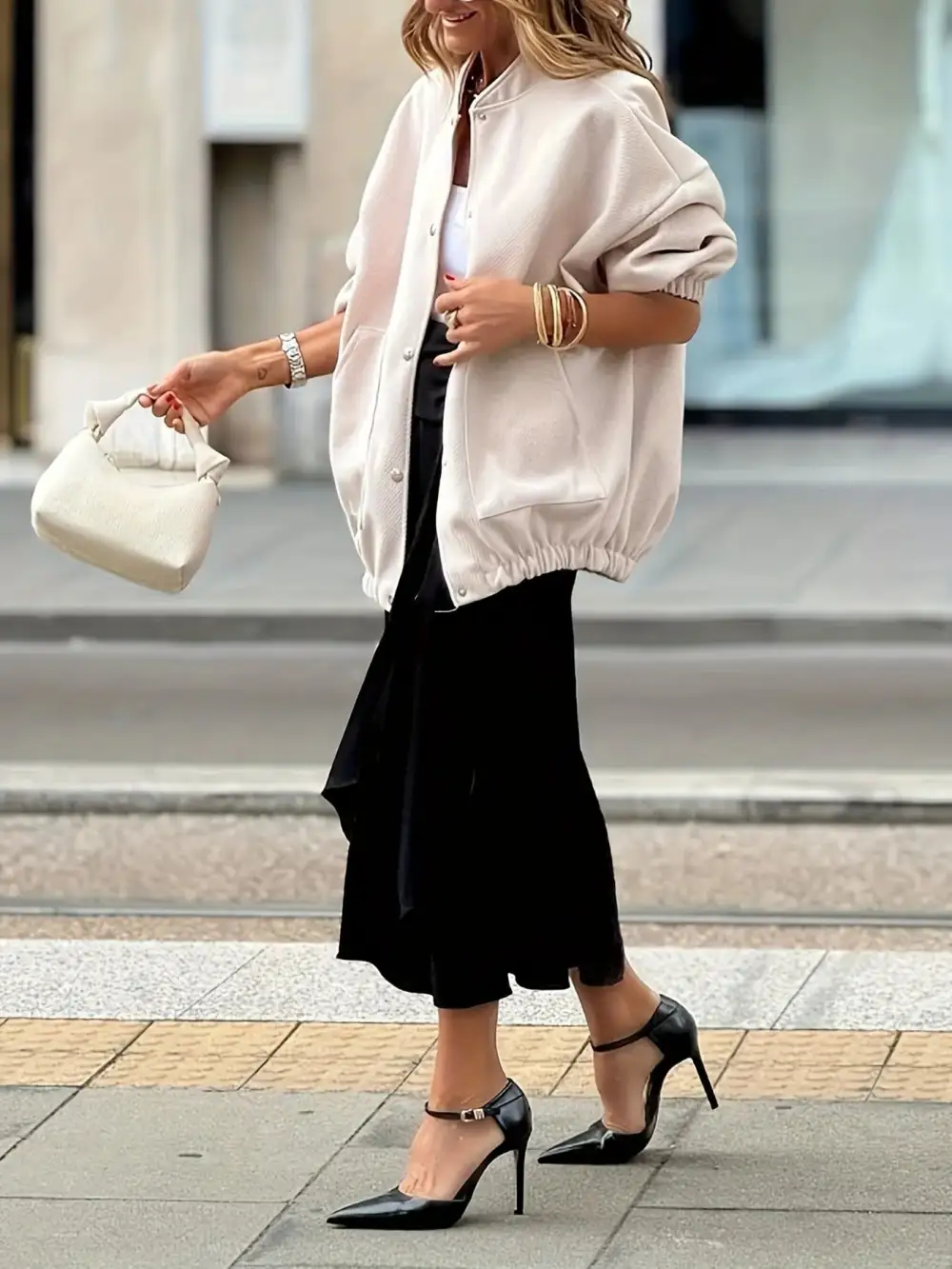 Oversized Button Up Long Sleeve Jacket
