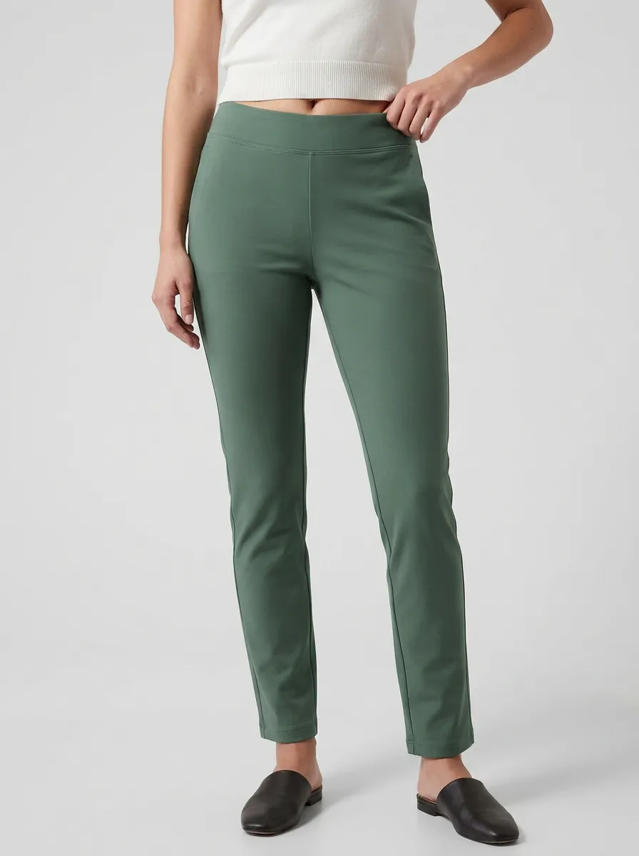 High-Stretch Slim Mid-Rise Mid-Rise Stretch Pants