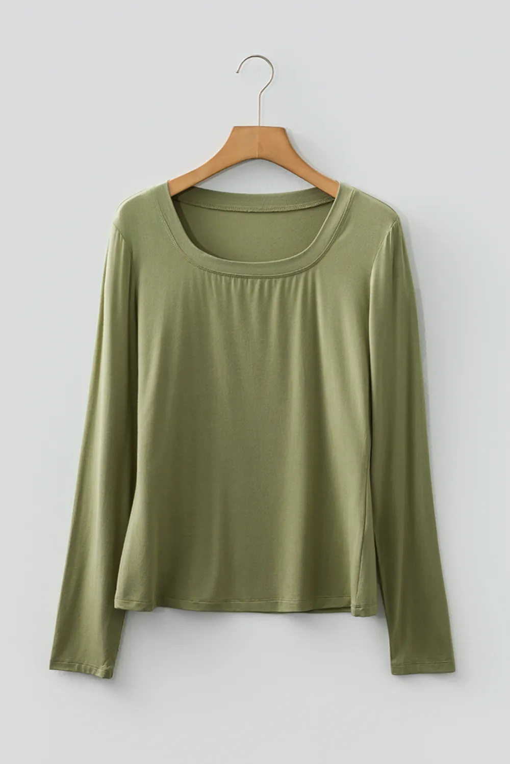 Laurel Green Long Sleeve Fitted Top