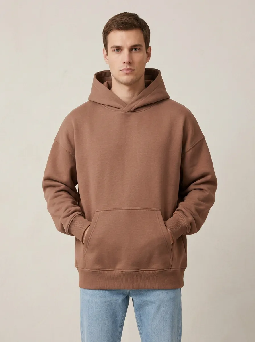 Unisex Oversized Everyday Layering Hooded Sweatshirt